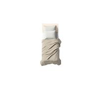 Zer0bed, Drap de Dessus Simple Couleur Unie, 160 x 290, 100% Coton, crème Ivoire, Drap Plat, 1 pièce (Drap Dessus Uniquement)