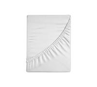 Zer0bed, Drap Housse carré et Demi Couleur Unie 100% Coton, Angle Maxi 30 cm, 1 Place et demie, Blanc, 130 x 200 cm