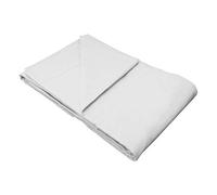 Zer0bed, Drap-Housse pour lit Double, Couleur Unie, 100% Coton, Angle Maxi 30 cm, 2 Places, Ivoire, 180 x 200 cm