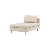Zero canapé, lit de repos module de canapé méridienne beige.