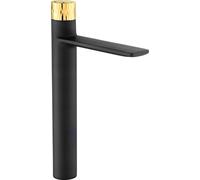 Zero + mitigeur de lavabo haut noir/or (71610-75)
