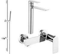 Zero SET Mélangeur lavabo + bain avec accessoires DS70, chromé (71114DS70-00)