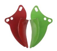 Zerodeko 1 paire d'ailes de charrue latérales pour fraise rotative, lame de labour robuste gauche et droite, accessoire de travail du sol monté sur tracteur pour la création de sillons.