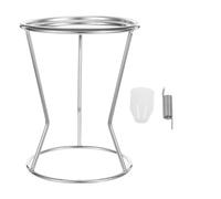 Zerodeko 1 support à entonnoir à takoyaki, cadre en acier inoxydable avec | Pièces de rechange pour entonnoir doseur de pâte, comprenant un ressort de rechange, un couvercle anti-poussière et un
