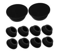 Zerodeko 10 Pièces Bouchon en caoutchouc pour climatiseur unité extérieure noir caoutchouc simple à installer empêche l’eau de condensation de goutter trou de vidange 20 mm
