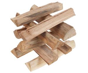 Zerodeko 10 Pièces Bûches de Bois pour Foyer à Haute Efficacité, Bois de Chauffage Propre et Naturel pour Barbecue Extérieur et Foyers Domestiques