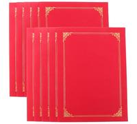 Zerodeko 10 Pièces Étui de Protection pour Certificat Rouge en Papier, | Cérémonies de Remise Diplôme, Rangement Pratique des Documents et Informations, Usage Simple
