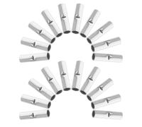 Zerodeko 100 Pièces Connecteurs de Sertissage Cuivre Manchons de Raccordement de Fils Awg Embouts de Jonction Non Isolés pour Réparation Électrique Extension de Câbles et Connexions