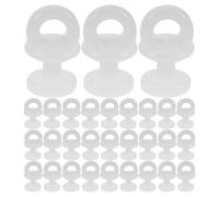 Zerodeko 100 Pièces Jeu de roulettes Plastique Compatible 0,4 Pouce Blanc | Accessoires Coulissants Silencieux pour Rideaux Panneaux, Bricolage Maison, Glissières en Plastique Incluses
