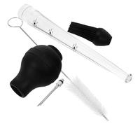 Zerodeko 1ensemble Injecteur de Viande Acier Inoxydable avec Pompe à Marinade et Brosse Outil Pratique pour Injecteur de Condiments Cuisine Barbecue Dinde et Poulet
