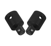 Zerodeko 2 Pièces Adaptateur Douille Réducteur pour ouille Adaptateur Femelle 1/2 Pouce vers Mâle 3/8 Pouce Acier Allié Chrome-vanadium Noir 52g pour Outils à Cliquet Réparations