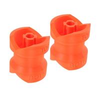 Zerodeko 2 Pièces Adaptateur Entonnoir pour Bouteille de Savonnette en Plastique Orange, Transfert Liquide sans Fuite, Diamètre 4cm, pour Usage Domestique et Public