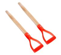 Zerodeko 2 Pièces Poignée de Remplacement en Bois Compatible Universellement pour Pelle de Jardin à Forme pour Jardinage en Extérieur et Jardins à Domicile