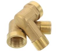 Zerodeko 2 Pièces Raccord de Tuyau Coudé en Laiton 90 Degrés Mâle | Filetage Mâle et Femelle, Installation Simple, Résistance à Corrosion et Pression, Usage Plomberie