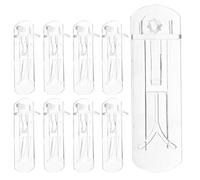 Zerodeko 20 Pièces Clip de Support D'étagère Support Solide Fiable en Plastique pour Meubles pour Étagères en Bois, pour Rangement la Cuisine et Placard