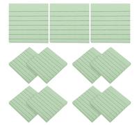 Zerodeko 20 Pièces Petit Papier à Notes Vert, Blocs-notes Adhésifs | Bureau et Planning, Usage en Voyage et Carnet de Notes, Format Pratique pour Murs et Bureaux