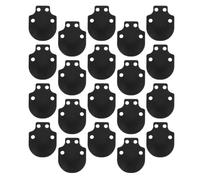 Zerodeko 20 Pièces Plaques D'armure Médiévale en Acier Inoxydable Noir Design Écaille de Poisson, Remplaçables et Assemblage Facile pour Costume de Spectacle