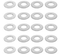 Zerodeko 20 Pièces Rondelle de Blocage en Acier Inoxydable 304 Surface Dentelée Simple Face, Design Moleté pour Fixation Haute Résistance, Adaptée aux Équipements Extérieurs