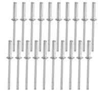 Zerodeko 200 rivets aveugles en aluminium à tête bombée ouverte pour | Rivets de construction M3.2x13 pour la fixation de plaques d'immatriculation, l'assemblage de meubles et