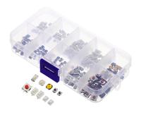 Zerodeko 200pcs Interrupteurs à Bouton-poussoir Micro pour Télécommande de e Voiture, Plastique et Laiton, Facile à Installer, pour Remplacement de Porte-clés