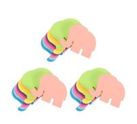 Zerodeko 24 Pièces Bloc-notes Adhésif Éléphant Cartoon en Papier, pour | Papier, Écriture Fluide, Adhésif Fort sans Résidu, Usage Bureau et Salle de Classe