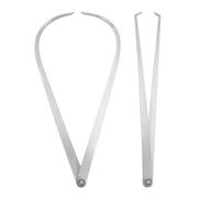 Zerodeko 2pièces Jeu Coulisse Créatifs Acier Inoxydable Calibre Intérieur et Extérieur Antirouille pour Mesure Précise Outil Simple pour Femme