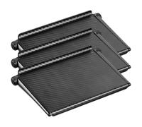 Zerodeko 3 Pièces Étagère de Rangement en Abs pour Écran TV et Support pour Routeur, Installation sans Outil, Robuste et Gain de Place, Couleur Noire, pour Salon