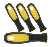 Zerodeko 4 Pièces Poignée de Lime Antidérapante en Plastique, Prise | Manche Robuste pour Limes et Tournevis, Finition Bicolore, Confort de Prise, Usage Atelier et Bricolage