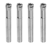 Zerodeko 4pièces Mandrin à Trois Mors Acier Inoxydable pour Perceuse à Ongles Accessoires pour Ponçage Compatible avec Embouts de Rechange
