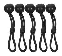 Zerodeko 5 Pièces Cordon Élastique à Ressort pour Stores Enrouleurs et Rideaux Noirs, Fixation Résistante Vent, Installation Facile pour Chambres et Balcons, Nylon et Plastique
