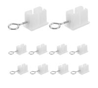 Zerodeko 50 Embouts de Tringle à Rideaux en Plastique : butées Flexibles pour Tringle à Rideaux, Embouts de Rechange pour la réparation des à de fenêtre et pour la Douche
