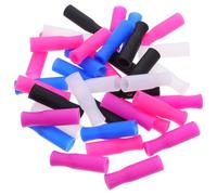 Zerodeko 50 Pièces Couvre-paille en Silicone Réutilisable pour Pailles de 6mm, Embout Protecteur Anti-fuite, du Bruit, pour Usage Domestique