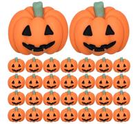 Zerodeko 50 Pièces Mini Citrouille en Résine pour Étui de Téléphone, Breloque DIY Décorative Orange, Accessoire Délicat pour Loisirs Créatifs Halloween