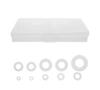 Zerodeko 500 Pièces Rondelles Plates en Nylon, Rondelles Isolées, Lot Blanc M2 M2.5 M3 M4 M5 M6 M8, pour Appareils et Fixations, Bricolage et Réparation