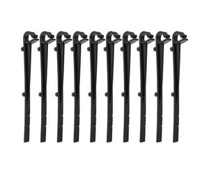 Zerodeko 50pièces Clips de Gouttière Plastique Noir Crochets de Fixation pour Protection et Montage Gouttière Accessoires de Maintenance pour Toitures