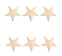 Zerodeko 6 Pièces Applique Décorative d'angle en Bois Sculpté Étoile, | Bois Khaki, Détail Artisanal Soigné, Entretien Facile, pour Études et Embellissement de Meuble