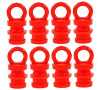 Zerodeko 8 Pièces Capuchon en Plastique Réfléchissant Poteau de Signalisation Rouge pour Crochet, Résistant aux Intempéries, Installation Facile pour Sécurité Routière Extérieure