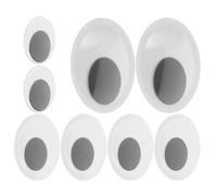 Zerodeko 8 Pièces Yeux Autocollants Mobiles en Plastique pour Décoration Maison et Réfrigérateur, Adhésifs et Faciles à Nettoyer, Style Nordique Simple et Créatif