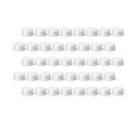 Zerodeko 80 Pièces Lot de Bouchons à Vis en Aluminium 24mm Étanches et Légers pour Bocaux en Verre, Couvercles Résistants Adaptés aux Activités en Plein Air Voyage