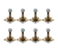 Zerodeko 8pcs Roulements en Fer M8 pour Chaise Berçante, Accessoires de Quincaillerie pour Fauteuil à Bascule, Amélioration du Confort et Compatibilité