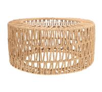 Zerodeko Abat-Jour En Corde De Paille Tissé Pour Plafonnier Rustique Couverture Luminaire Suspendue 11.81X11.81X5.91In Cache LumièRe DéCo Osier Pour Salon Chambre Bureau