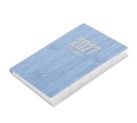 Zerodeko Agenda Mini 2027 Bleu en Papier et Pu Planification Polyvalente et Portabilité Compacte, Style Moderne pour L'école Voyages