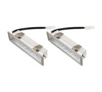 Zerodeko Ampoules LED Compatible Universellement Alliage D'aluminium et Verre Lot de 2 Douille El Mâle, Éclairage Froid Haute Luminosité pour Hotte Aspirante Cuisine