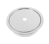 Zerodeko Anneau de Plaque à Induction en Acier Inoxydable Argenté Robuste Diffusion de Chaleur pour Table de Cuisson Barbecue Coréen et Hot Pot