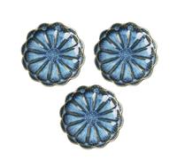 Zerodeko Assiettes D'apéritif pour Sauces à Tremper Style Japonerie Vintage 3pcs en Céramique Forme Tournesol et Décoration de Table Adaptées Restaurant