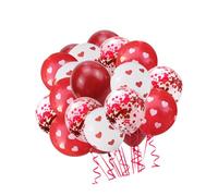 Zerodeko Ballons en Latex de Mariage et Fête Saint-valentin et Lot de 63 Forme de Cœur Rouge Kit Complet pour Ambiance Élégante et Festive Festive pour Décoration Romantique