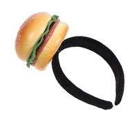 Zerodeko Bandeau Accessoire Photo Amusant en Éponge Léger Forme Hamburger Cheveux pour Cosplay et Fête Déguisement