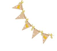 Zerodeko Bannière Fanion en Lin Chic pour Rentrée Scolaire, Guirlande de Fête de Maternelle pour Décoration Anniversaire et Photoshoot