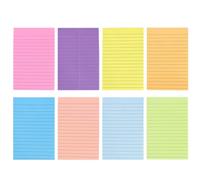 Zerodeko Bloc-notes Autocollants Lignés en Papier Portable pour Bureau et École, Facile à Utiliser, sans Traces, Design Mignon et Pratique