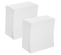 Zerodeko Blocs de notes carrés blancs de 800 feuilles, sans adhésif | Feuilles de papier mémo blanches 4 x 4 pouces, cubes de papier vierges pour notes de bureau, fournitures de prise de notes